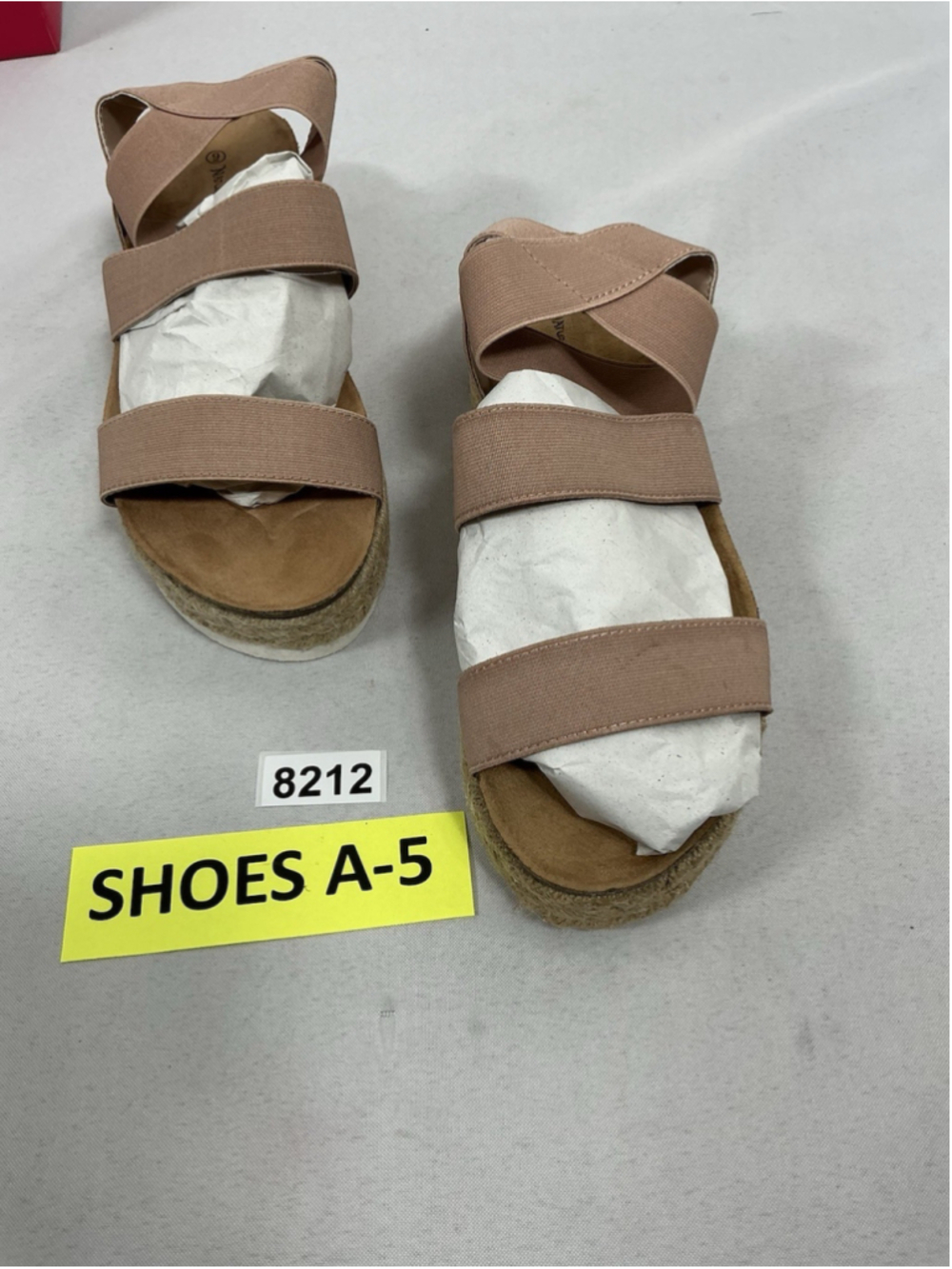 Womans New Nature Breeze Kacie Strappy Espadrille Wedge Sandals Size 9 Pink